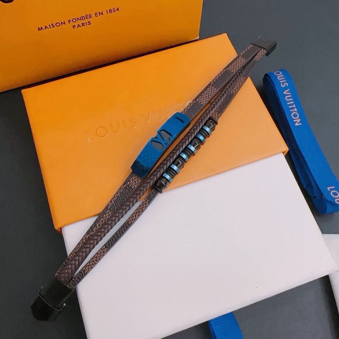 Louis Vuitton Men's Leather Bracelet